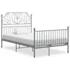 Image de vidaXL Cadre de lit sans matelas gris métal 120x200 cm