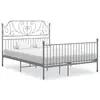 Image de vidaXL Cadre de lit sans matelas gris métal 140x200 cm