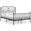 Image de vidaXL Cadre de lit sans matelas noir métal 160x200 cm