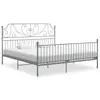 Image de vidaXL Cadre de lit sans matelas gris métal 180x200 cm