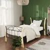 Image de vidaXL Cadre de lit sans matelas noir métal 90x200 cm
