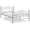 Image de vidaXL Cadre de lit sans matelas gris métal 120x200 cm