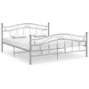 Image de vidaXL Cadre de lit sans matelas gris métal 160x200 cm