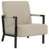 Image de vidaXL Fauteuil Gris clair Similicuir