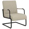Image de vidaXL Chaise cantilever Gris clair Similicuir