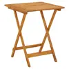 Image de vidaXL Table pliable de jardin 60x60x75 cm Bois d'acacia solide