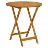 Image de vidaXL Table pliable de jardin 70 cm Bois d'acacia solide