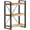 Image de vidaXL Bibliothèque à 3 niveaux 60x30x80 cm Bois de manguier massif