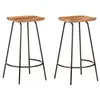 Image de vidaXL Tabourets de bar lot de 2 bois d'acacia solide