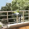 Image de vidaXL Table de balcon Noir 60x40 cm Acier