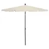 Image de vidaXL Parasol de jardin avec mât 210x140 cm Sable