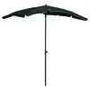 Image de vidaXL Parasol de jardin avec mât 200x130 cm vert