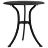 Image de vidaXL Table de jardin Noir 62x62x65 cm Aluminium coulé
