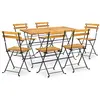 Image de vidaXL Ensemble à manger d'extérieur pliable 7pcs Bois d'acacia solide
