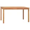 Image de vidaXL Table à dîner de jardin 140x80x77 cm Bois de teck solide