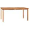 Image de vidaXL Table à dîner de jardin 160x80x77 cm Bois de teck solide