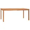 Image de vidaXL Table à dîner de jardin 180x90x77 cm Bois de teck solide