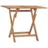 Image de vidaXL Table à dîner pliable de jardin 90x60x75 cm Bois de teck solide