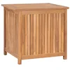 Image de vidaXL Boîte de rangement de jardin en teck massif 60 x 50 x 58 cm