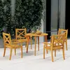 Image de vidaXL Ensemble à manger de jardin 5 pcs Bois d'acacia solide