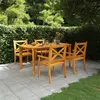 Image de vidaXL Ensemble à manger de jardin 5 pcs Bois d'acacia solide