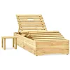 Image de Bussandri Exclusive - Chaise longue avec table de pin imprégné vert