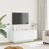 Image de vidaXL Meuble TV Blanc 100x35x40 cm Bois d'ingénierie