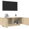 Image de vidaXL Meuble TV Chêne sonoma 100x35x40 cm Bois d'ingénierie