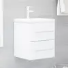 Image de vidaXL Armoire d'évier Blanc 41x38,5x48 cm Bois d’ingénierie