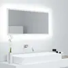 Image de vidaXL Miroir à LED de salle de bain Blanc 90x8,5x37 cm Acrylique