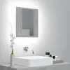 Image de vidaXL Armoire de salle de bain à miroir LED Gris béton Acrylique