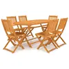 Image de vidaXL Ensemble à manger de jardin pliable 7 pcs bois d'acacia solide