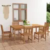 Image de vidaXL Ensemble à manger de jardin 7 pcs Bois de teck solide