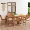 Image de vidaXL Ensemble de salle à manger de jardin 7 pièces 200 x 100 cm en bois de teck massif