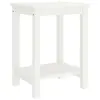 Image de vidaXL Table de chevet blanc 35x30x47 cm bois de pin massif