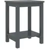 Image de vidaXL Table de chevet gris foncé 35x30x47 cm bois de pin massif