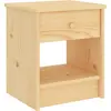 Image de vidaXL Table de chevet naturel 35x30x40 cm bois de pin massif