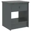Image de vidaXL Table de chevet Gris foncé 35x30x40 cm Bois de pin massif