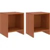 Image de vidaXL Tables de chevet 2pcs Marron miel 35x30x40cm Bois de pin massif