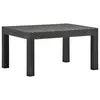 Image de vidaXL Table de jardin Anthracite 58x58x41 cm PP Rotin