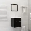 Image de vidaXL Lavabo encastré avec robinet 42x39x18 cm céramique blanc