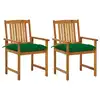 Image de vidaXL Chaises de jardin avec coussins lot de 2 Bois d'acacia massif