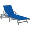 Image de vidaXL Chaise longue de jardin avec coussin Bois d'acacia solide
