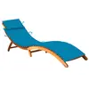 Image de vidaXL Chaise longue de jardin avec coussin Bois d'acacia solide