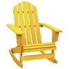 Image de vidaXL Chaise à bascule de jardin Adirondack bois de sapin jaune
