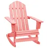 Image de vidaXL Chaise à bascule de jardin Adirondack bois de sapin massif rose