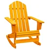 Image de vidaXL Chaise à bascule de jardin Adirondack bois de sapin orange