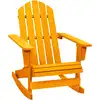 Image de vidaXL Chaise à bascule de jardin Adirondack bois de sapin orange