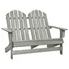 Image de vidaXL Chaise de jardin Adirondack 2 places bois de sapin massif gris