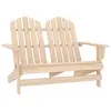Image de vidaXL Chaise de jardin Adirondack 2 places bois de sapin massif